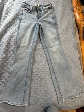 Wrangler Light Blue Flared Jeans for Women